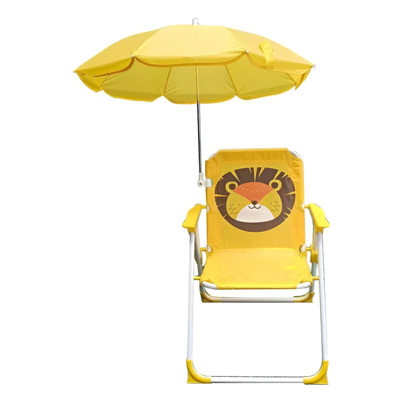 Silla de Playa con Quitasol Diseño León